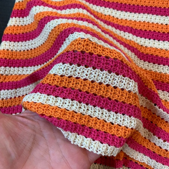 Princess Polly Pareem Mini Dress US 4 Crochet Stripe Sexy Cottagecore Knitwear - Picture 7 of 14